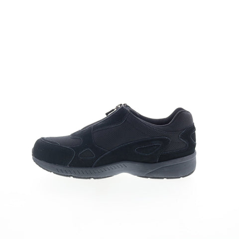 Easy Spirit Rheal SERHEAL Womens Black Wide Suede Lifestyle Sneakers Shoes