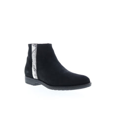 Bos. & Co. Rule Womens Black Suede Zipper Ankle & Booties Boots