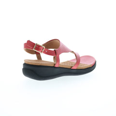 Softwalk Temara S2008-600 Womens Red Wide Synthetic Thong Sandals Shoes