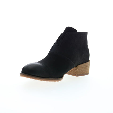 Softwalk Tilden S2060-004 Womens Black Nubuck Zipper Ankle & Booties Boots