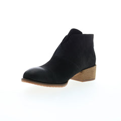 Softwalk Tilden S2060-004 Womens Black Nubuck Zipper Ankle & Booties Boots