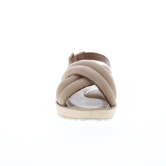 Softwalk Eden S2219-146 Womens Beige Wide Leather Wedges Sandals Shoes