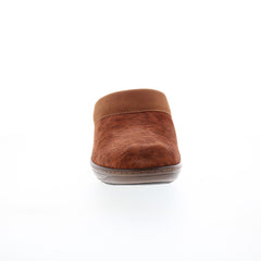 Softwalk Murietta S6015-954 Womens Brown Narrow Suede Clog Flats Shoes