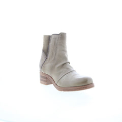 Miz Mooz Scarlett Womens Gray Leather Zipper Ankle & Booties Boots