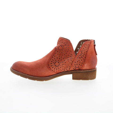 Sofft Barrosa SF0019903 Womens Orange Leather Zipper Ankle & Booties Boots