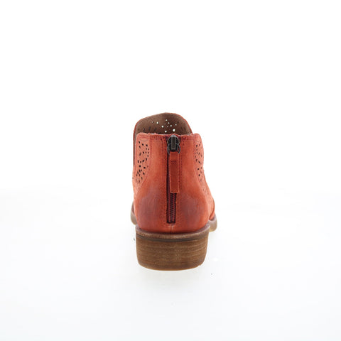 Sofft Barrosa SF0019903 Womens Orange Leather Zipper Ankle & Booties Boots