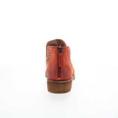 Sofft Barrosa SF0019903 Womens Orange Leather Zipper Ankle & Booties Boots