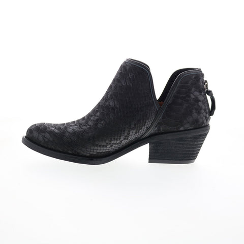 Sofft Abena SF0032151 Womens Black Leather Zipper Ankle & Booties Boots