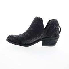 Sofft Abena SF0032151 Womens Black Leather Zipper Ankle & Booties Boots