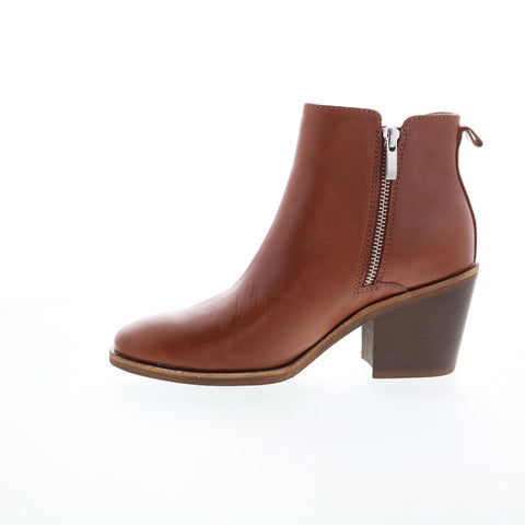 Sofft Canelli SF0034600 Womens Brown Leather Zipper Ankle & Booties Boots