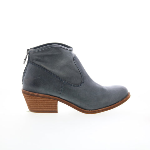Sofft Amberly SF0035627 Womens Blue Leather Zipper Ankle & Booties Boots