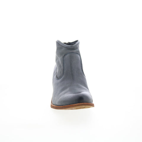 Sofft Amberly SF0035627 Womens Blue Leather Zipper Ankle & Booties Boots
