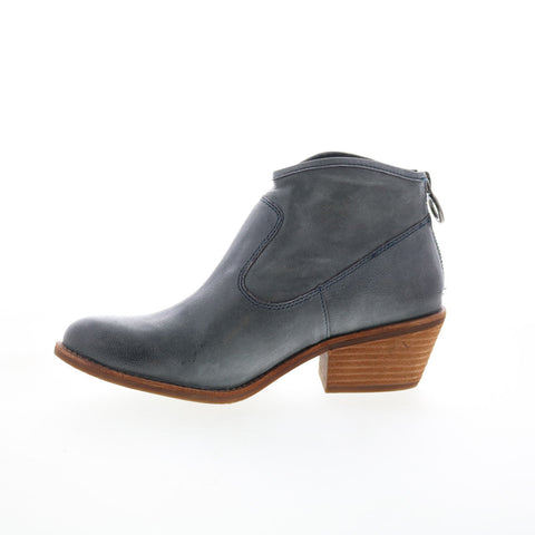 Sofft Amberly SF0035627 Womens Blue Leather Zipper Ankle & Booties Boots