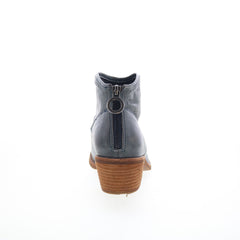 Sofft Amberly SF0035627 Womens Blue Leather Zipper Ankle & Booties Boots