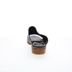 Sofft Netta SF0048201 Womens Black Leather Heeled Sandals Shoes