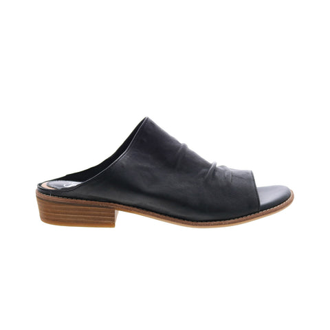Sofft Netta SF0048201 Womens Black Leather Heeled Sandals Shoes