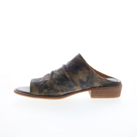 Sofft Netta SF0048263 Womens Green Leather Heeled Sandals Shoes