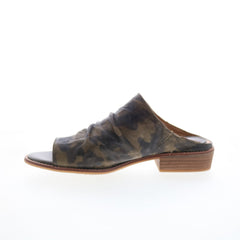 Sofft Netta SF0048263 Womens Green Leather Heeled Sandals Shoes