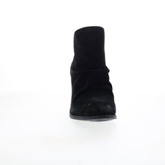 Sofft Teyton SF0050321 Womens Black Leather Zipper Ankle & Booties Boots