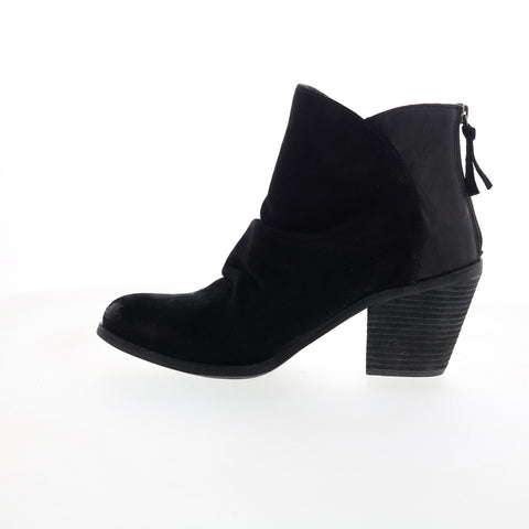 Sofft Teyton SF0050321 Womens Black Leather Zipper Ankle & Booties Boots