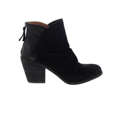 Sofft Teyton SF0050321 Womens Black Suede Zipper Ankle & Booties Boots