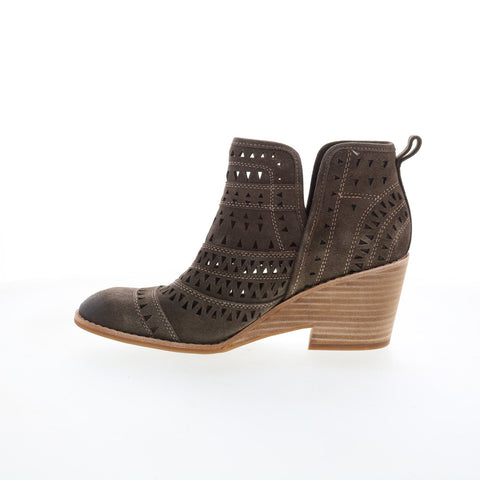 Sofft Sallie SF0051108 Womens Gray Leather Slip On Ankle & Booties Boots
