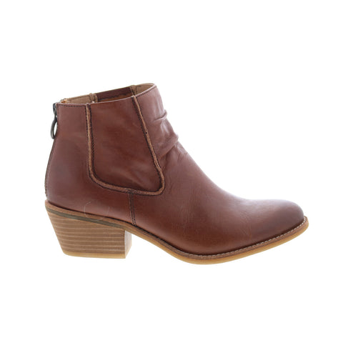 Sofft Andee SF0052105 Womens Brown Leather Zipper Ankle & Booties Boots