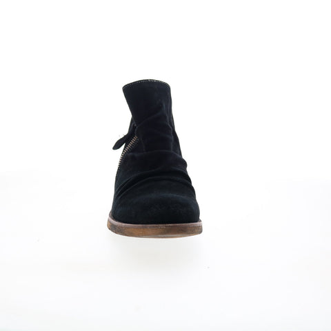 Sofft Bassett SF0053121 Womens Black Leather Zipper Ankle & Booties Boots