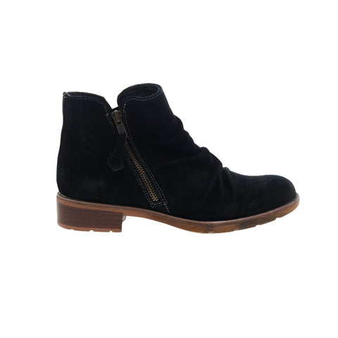 Sofft Bassett SF0053121 Womens Black Leather Zipper Ankle & Booties Boots