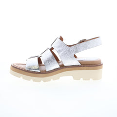 Sofft Patrina SF0081108 Womens Silver Leather Platform Sandals Shoes
