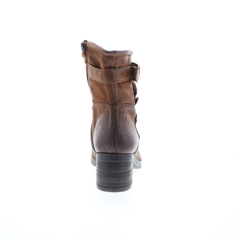 Miz Mooz Sidney Womens Brown Leather Zipper Ankle & Booties Boots