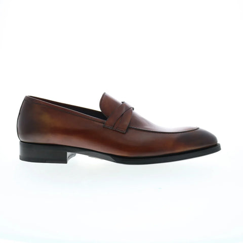 Di Bianco Siena Deco SB897 Mens Brown Loafers & Slip Ons Penny Shoes