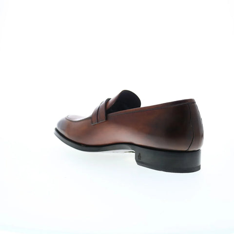 Di Bianco Siena Deco SB897 Mens Brown Loafers & Slip Ons Penny Shoes