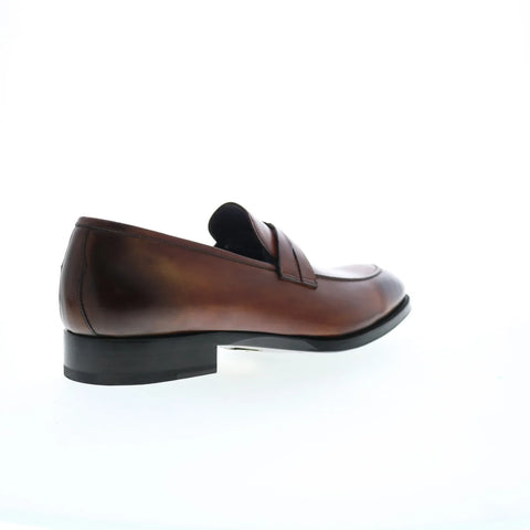 Di Bianco Siena Deco SB897 Mens Brown Loafers & Slip Ons Penny Shoes