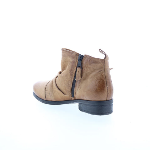 Miz Mooz Slinky Womens Brown Leather Slip On Ankle & Booties Boots