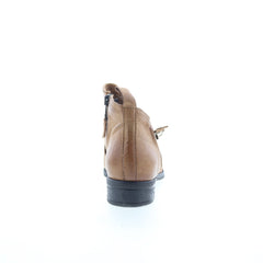 Miz Mooz Slinky Womens Brown Leather Slip On Ankle & Booties Boots