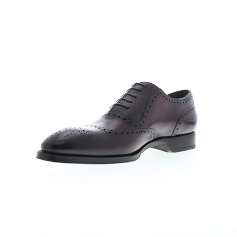 Di Bianco Sorrento Deco SBP940 Mens Burgundy Oxfords Wingtip & Brogue Shoes