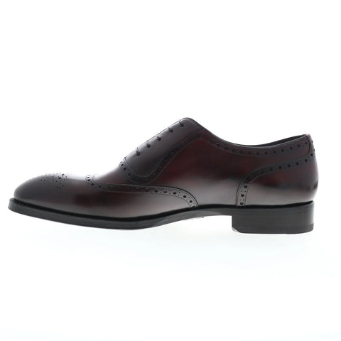 Di Bianco Sorrento Deco SBP940 Mens Burgundy Oxfords Wingtip & Brogue Shoes