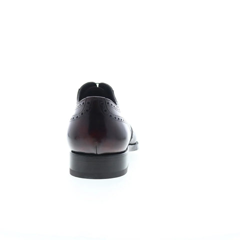 Di Bianco Sorrento Deco SBP940 Mens Burgundy Oxfords Wingtip & Brogue Shoes