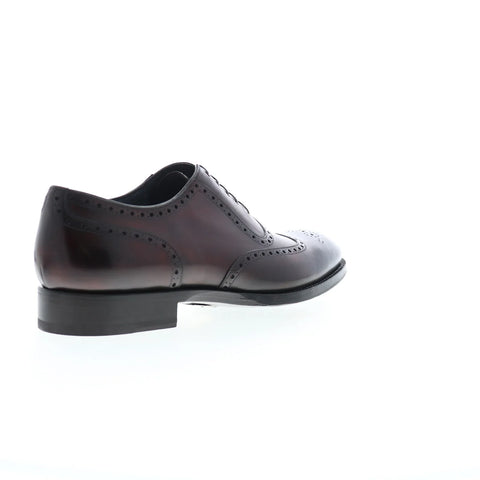 Di Bianco Sorrento Deco SBP940 Mens Burgundy Oxfords Wingtip & Brogue Shoes