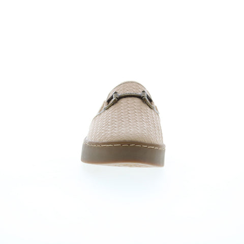 Spenco Durham Slide SP1038WHE Womens Beige Synthetic Mule Sandals Shoes