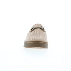 Spenco Durham Slide SP1038WHE Womens Beige Synthetic Mule Sandals Shoes