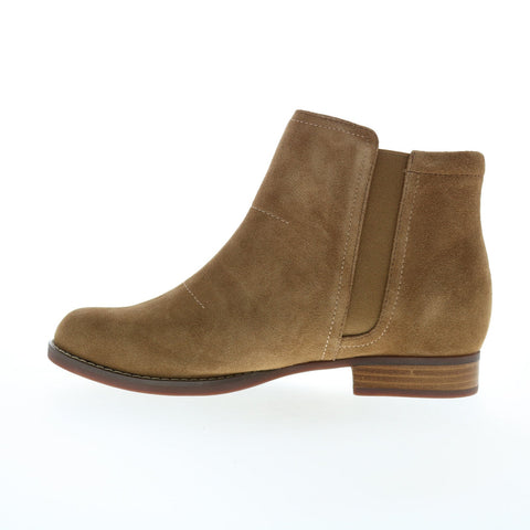 Spenco Ivy Boot SP1043WHE Womens Brown Suede Zipper Ankle & Booties Boots