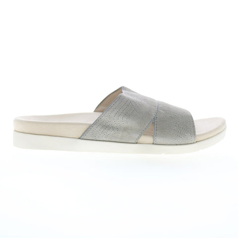 Spenco Twilight Ellie Wild SP1070WDV Womens Gray Suede Slides Sandals Shoes