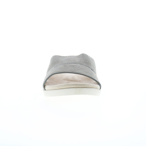 Spenco Twilight Ellie Wild SP1070WDV Womens Gray Suede Slides Sandals Shoes