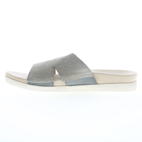 Spenco Twilight Ellie Wild SP1070WDV Womens Gray Suede Slides Sandals Shoes