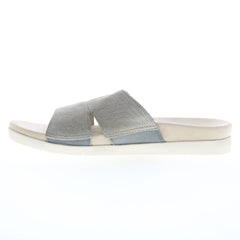 Spenco Twilight Ellie Wild SP1070WDV Womens Gray Suede Slides Sandals Shoes