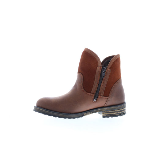 Bos. & Co. Strive Womens Brown Suede Zipper Ankle & Booties Boots