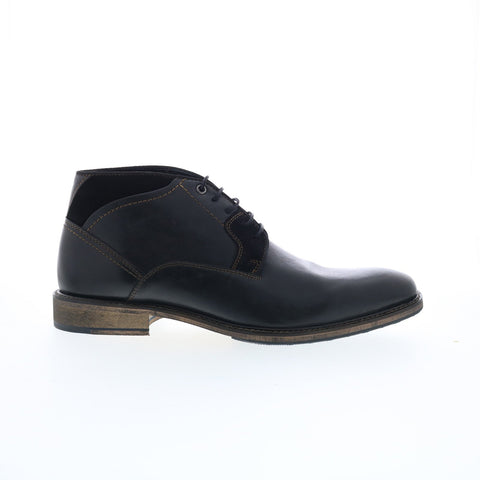 Testosterone Air Wing T99320 Mens Black Leather Lace Up Chukkas Boots