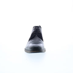 Testosterone Air Wing T99320 Mens Black Leather Lace Up Chukkas Boots